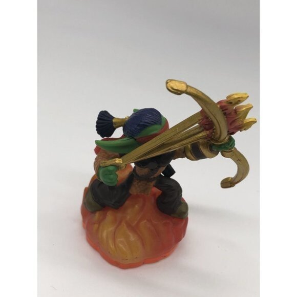 Activision Skylanders Spyros Adventure FLAME SLINGER Figure Green Base - Picture 2 of 5
